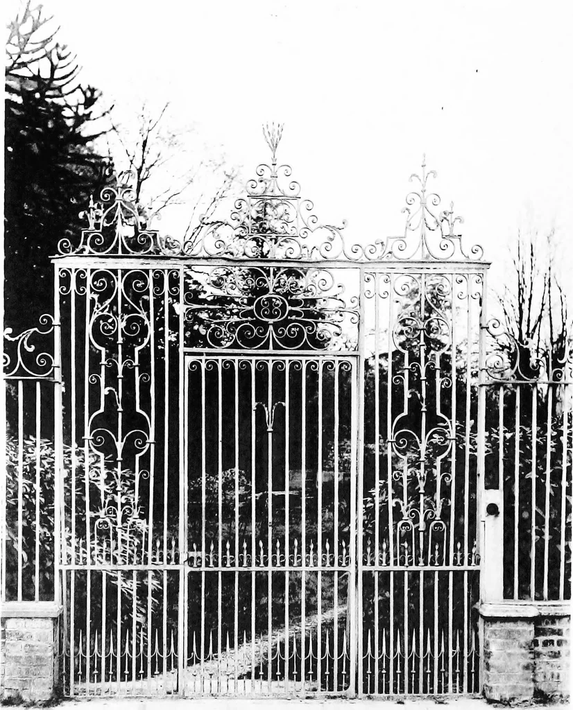 An illustration from English ironwork of the XVIIth & XVIIIth centuries; an historical & analytical account of the development of exterior smithcraft, 1911, leaf 233