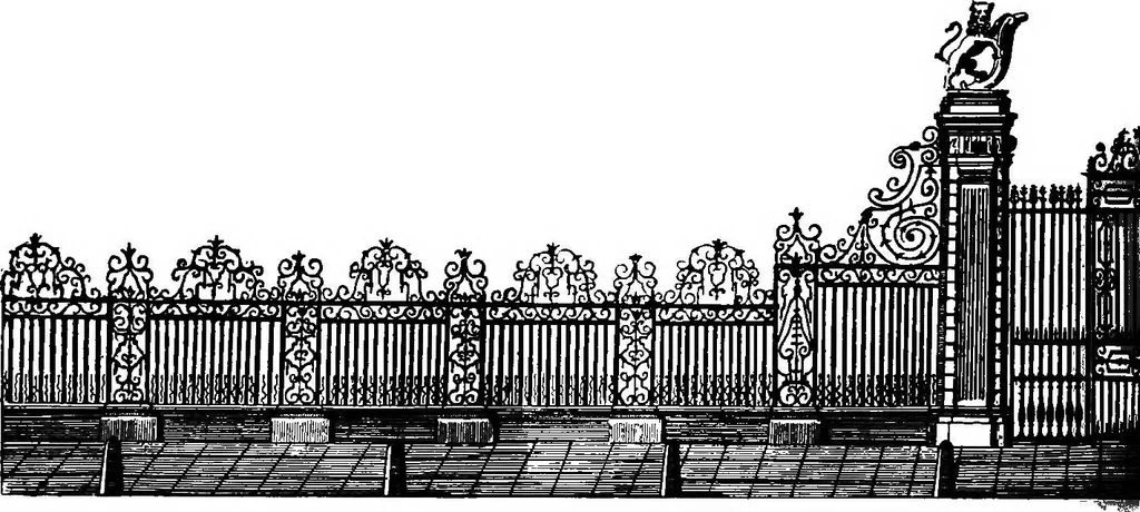 An illustration from English ironwork of the XVIIth & XVIIIth centuries; an historical & analytical account of the development of exterior smithcraft, 1911, leaf 241