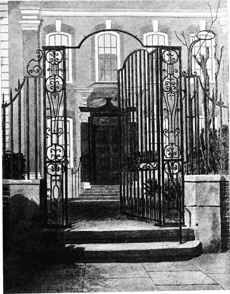 An illustration from English ironwork of the XVIIth & XVIIIth centuries; an historical & analytical account of the development of exterior smithcraft, 1911, leaf 272