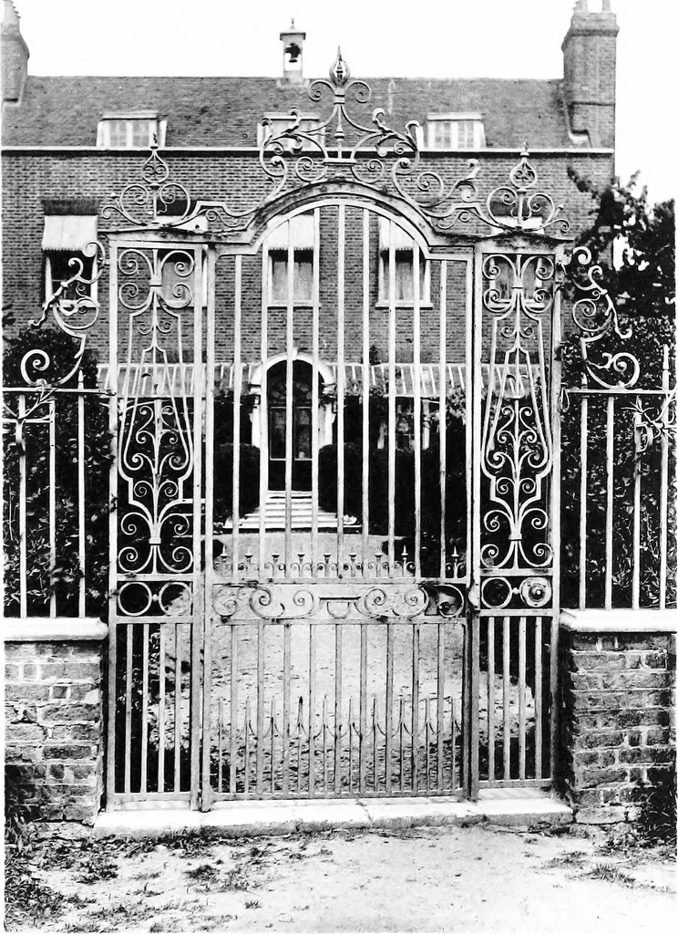 An illustration from English ironwork of the XVIIth & XVIIIth centuries; an historical & analytical account of the development of exterior smithcraft, 1911, leaf 280