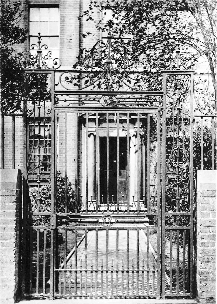 An illustration from English ironwork of the XVIIth & XVIIIth centuries; an historical & analytical account of the development of exterior smithcraft, 1911, leaf 300