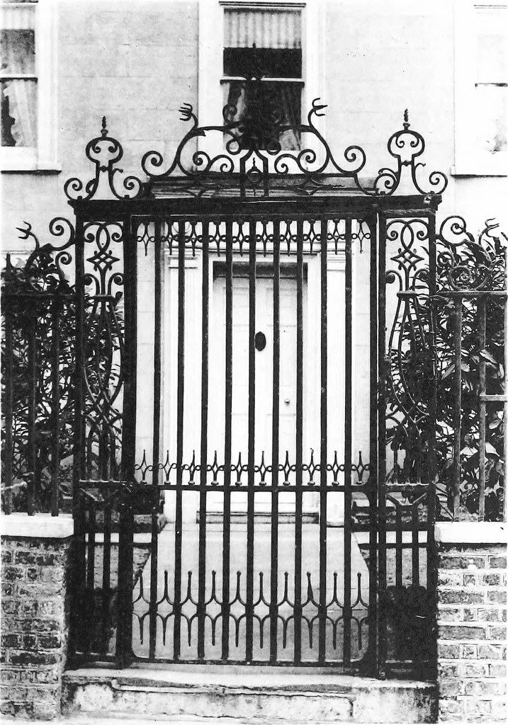 An illustration from English ironwork of the XVIIth & XVIIIth centuries; an historical & analytical account of the development of exterior smithcraft, 1911, leaf 318