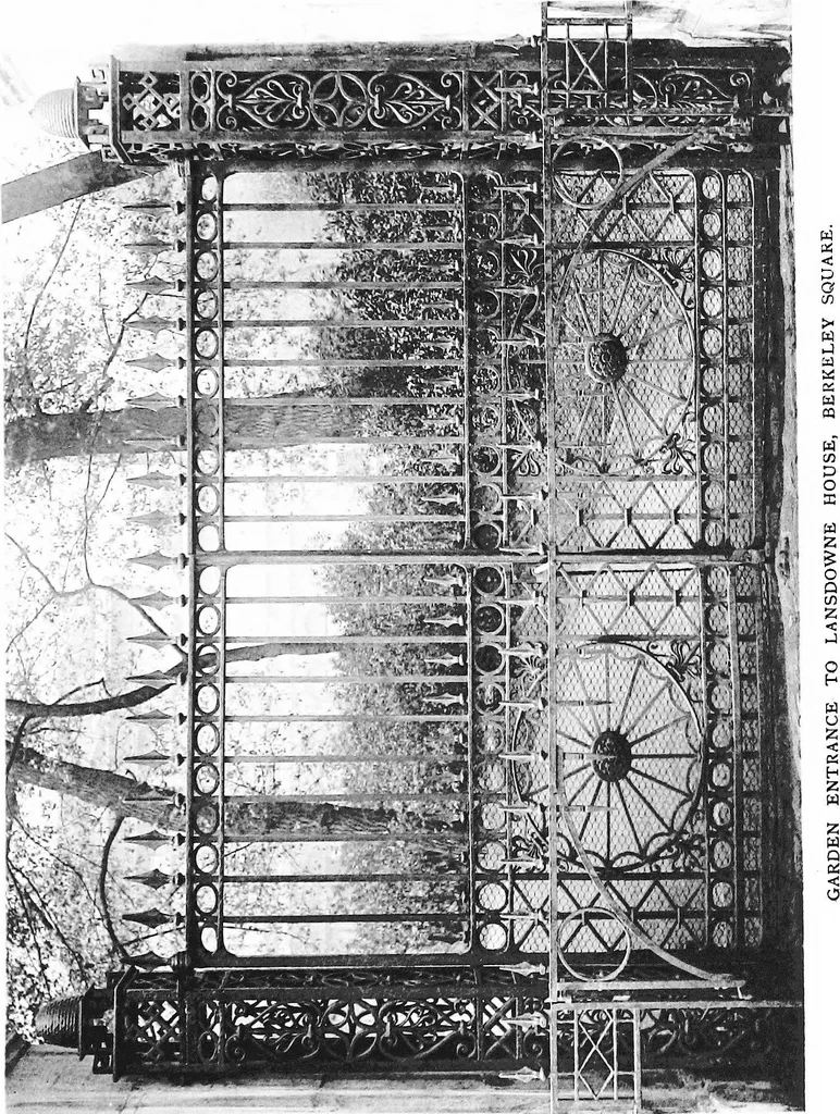 An illustration from English ironwork of the XVIIth & XVIIIth centuries; an historical & analytical account of the development of exterior smithcraft, 1911, leaf 320
