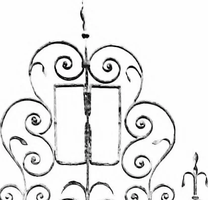 An illustration from English ironwork of the XVIIth & XVIIIth centuries; an historical & analytical account of the development of exterior smithcraft, 1911, leaf 338