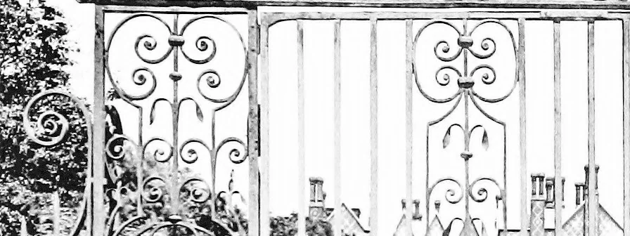 An illustration from English ironwork of the XVIIth & XVIIIth centuries; an historical & analytical account of the development of exterior smithcraft, 1911, leaf 338