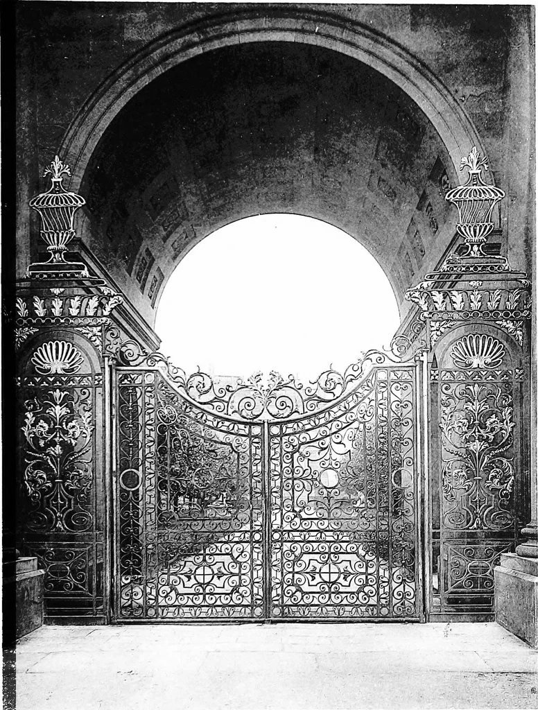 An illustration from English ironwork of the XVIIth & XVIIIth centuries; an historical & analytical account of the development of exterior smithcraft, 1911, leaf 362