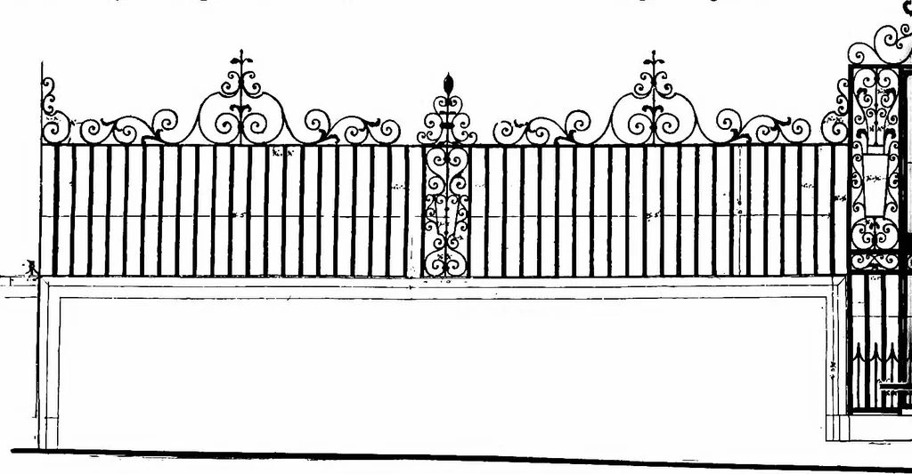 An illustration from English ironwork of the XVIIth & XVIIIth centuries; an historical & analytical account of the development of exterior smithcraft, 1911, leaf 369