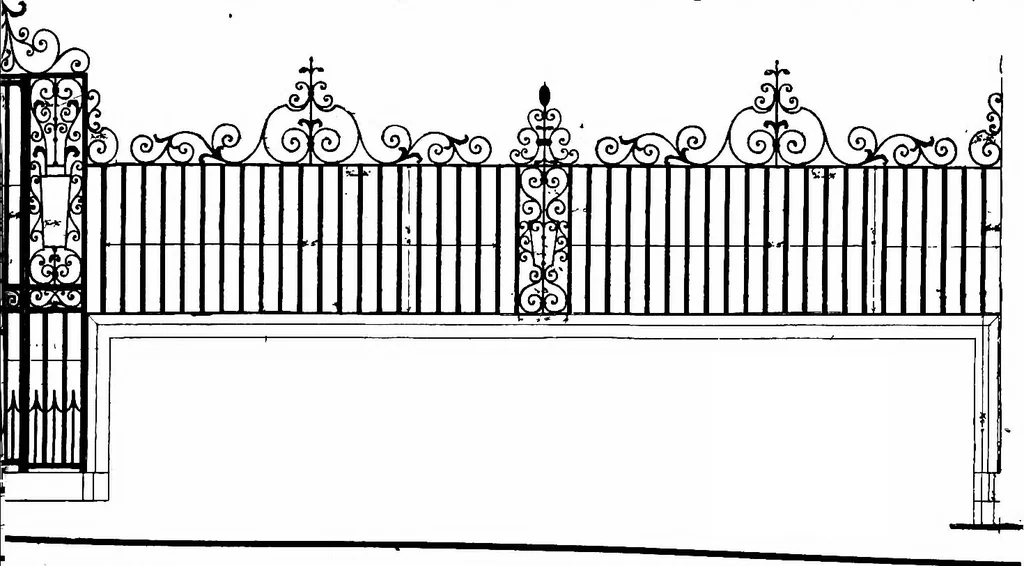 An illustration from English ironwork of the XVIIth & XVIIIth centuries; an historical & analytical account of the development of exterior smithcraft, 1911, leaf 370