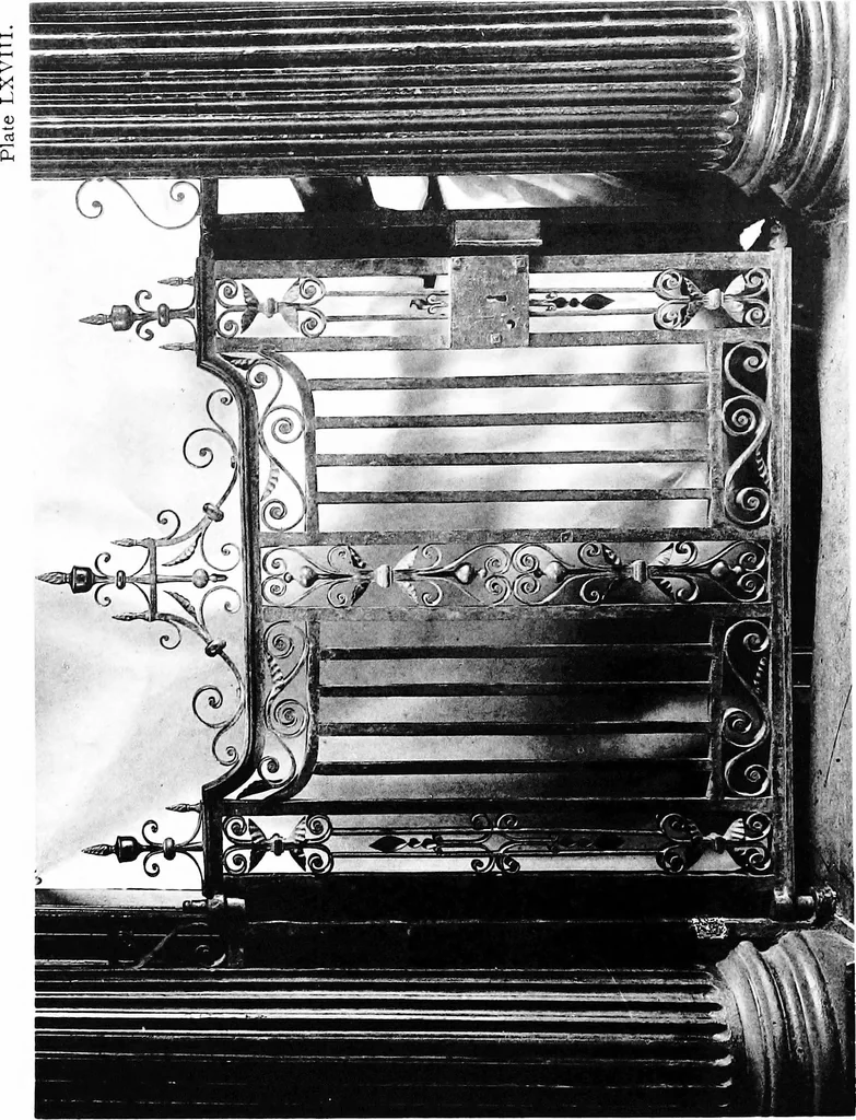 An illustration from English ironwork of the XVIIth & XVIIIth centuries; an historical & analytical account of the development of exterior smithcraft, 1911, leaf 377