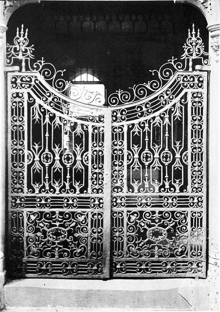 An illustration from English ironwork of the XVIIth & XVIIIth centuries; an historical & analytical account of the development of exterior smithcraft, 1911, leaf 379
