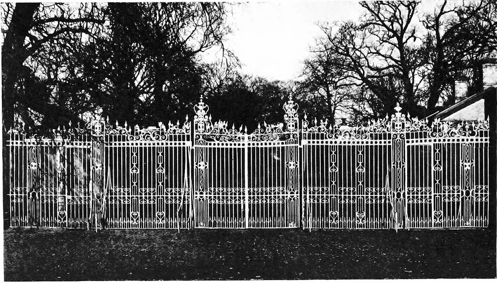 An illustration from English ironwork of the XVIIth & XVIIIth centuries; an historical & analytical account of the development of exterior smithcraft, 1911, leaf 382