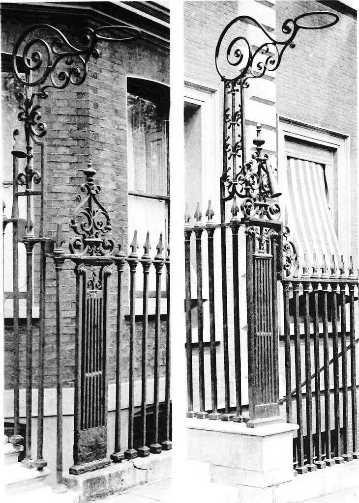 An illustration from English ironwork of the XVIIth & XVIIIth centuries; an historical & analytical account of the development of exterior smithcraft, 1911, leaf 418