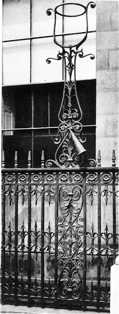 An illustration from English ironwork of the XVIIth & XVIIIth centuries; an historical & analytical account of the development of exterior smithcraft, 1911, leaf 428