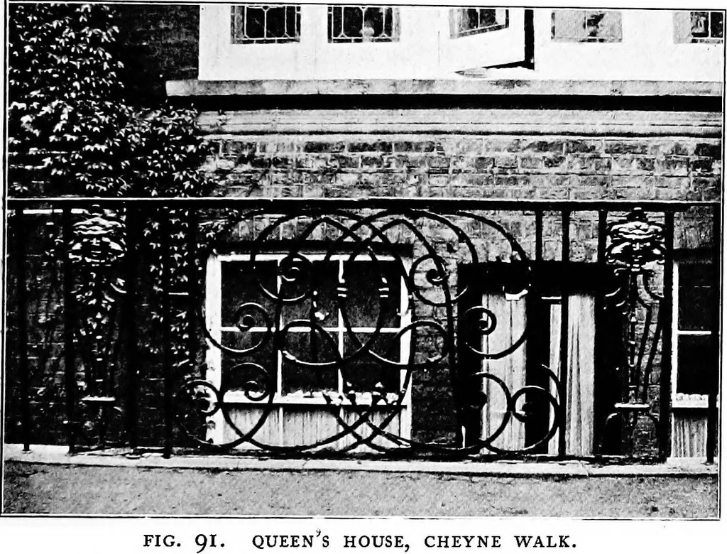 An illustration from English ironwork of the XVIIth & XVIIIth centuries; an historical & analytical account of the development of exterior smithcraft, 1911, leaf 436