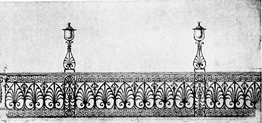 An illustration from English ironwork of the XVIIth & XVIIIth centuries; an historical & analytical account of the development of exterior smithcraft, 1911, leaf 441