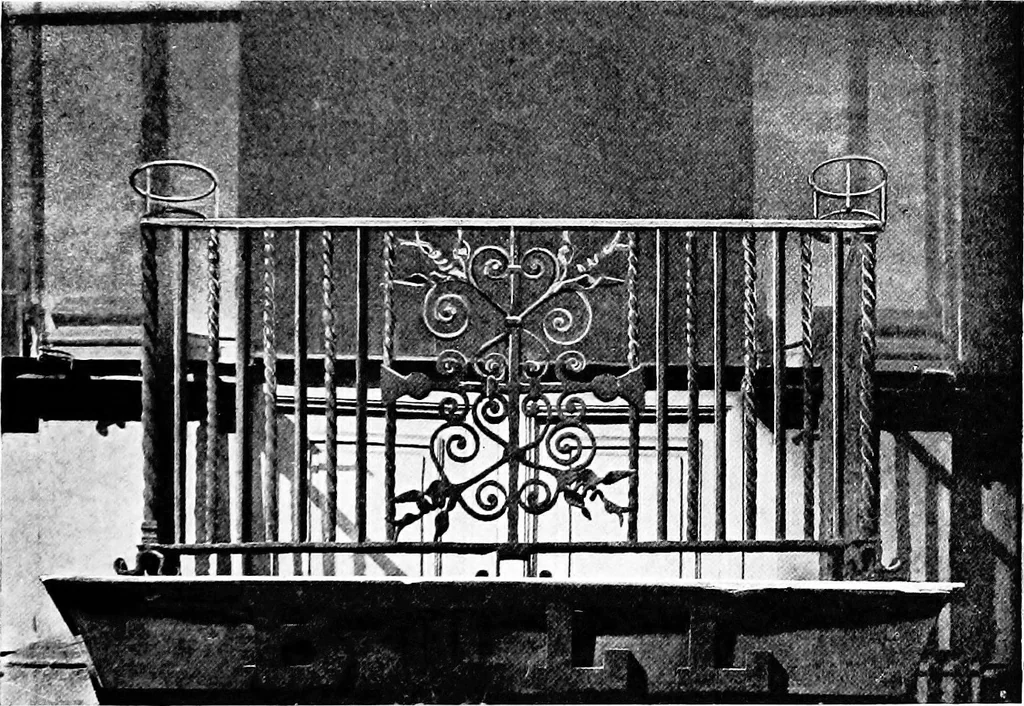 An illustration from English ironwork of the XVIIth & XVIIIth centuries; an historical & analytical account of the development of exterior smithcraft, 1911, leaf 448