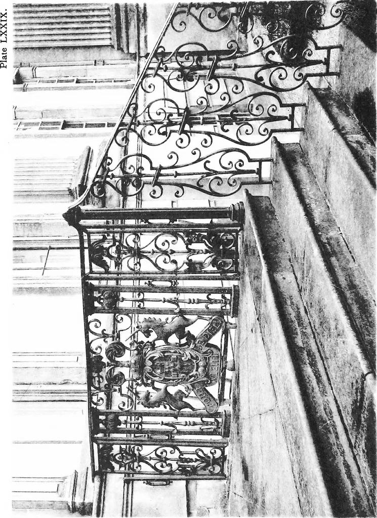 An illustration from English ironwork of the XVIIth & XVIIIth centuries; an historical & analytical account of the development of exterior smithcraft, 1911, leaf 461