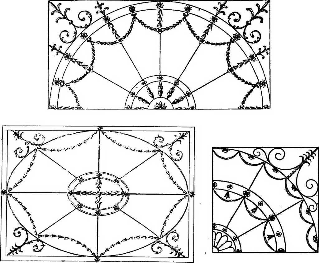 An illustration from English ironwork of the XVIIth & XVIIIth centuries; an historical & analytical account of the development of exterior smithcraft, 1911, leaf 475
