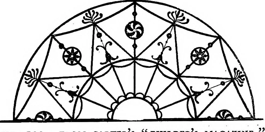 An illustration from English ironwork of the XVIIth & XVIIIth centuries; an historical & analytical account of the development of exterior smithcraft, 1911, leaf 478