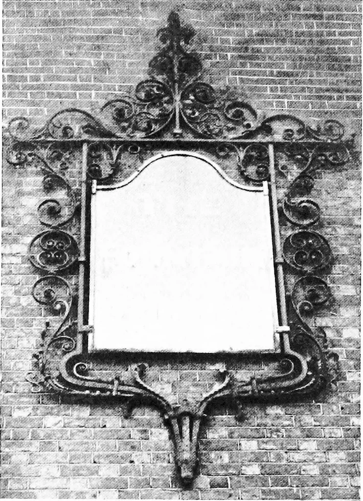 An illustration from English ironwork of the XVIIth & XVIIIth centuries; an historical & analytical account of the development of exterior smithcraft, 1911, leaf 513