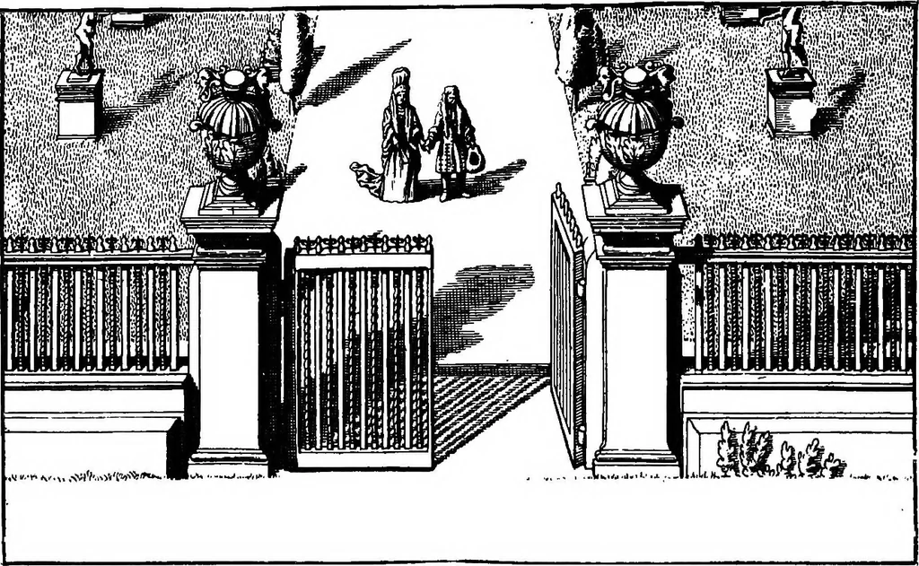 An illustration from English ironwork of the XVIIth & XVIIIth centuries; an historical & analytical account of the development of exterior smithcraft, 1911, leaf 61