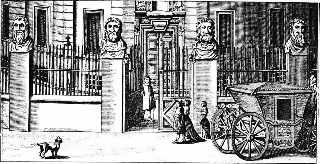 An illustration from English ironwork of the XVIIth & XVIIIth centuries; an historical & analytical account of the development of exterior smithcraft, 1911, leaf 79