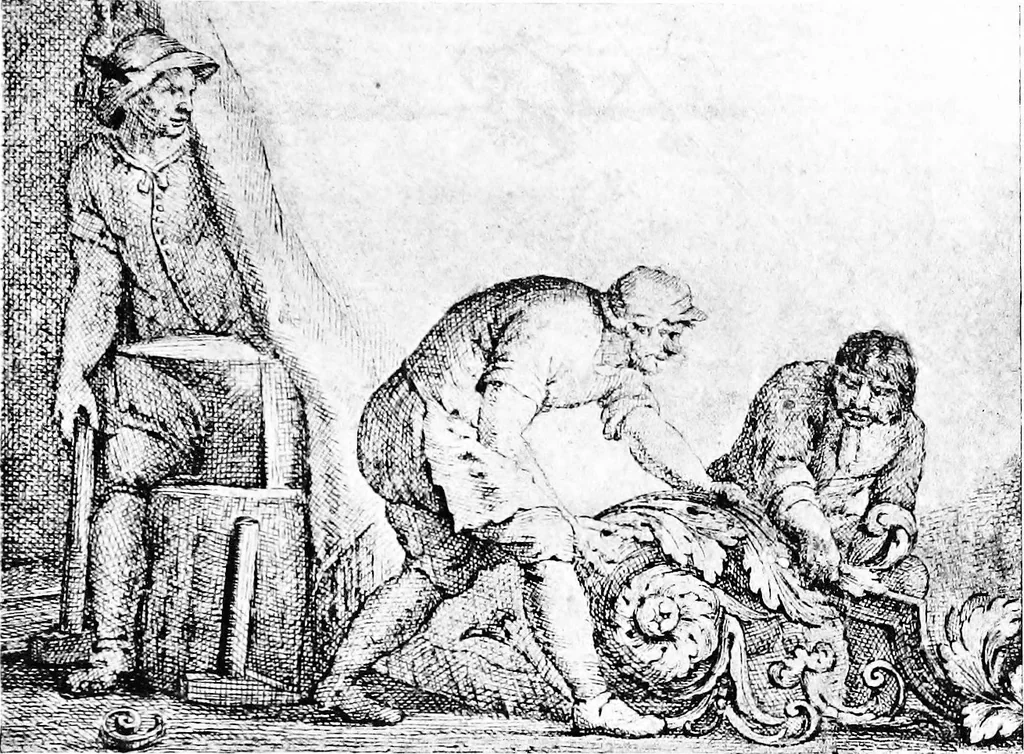 An illustration from English ironwork of the XVIIth & XVIIIth centuries; an historical & analytical account of the development of exterior smithcraft, 1911, leaf 82