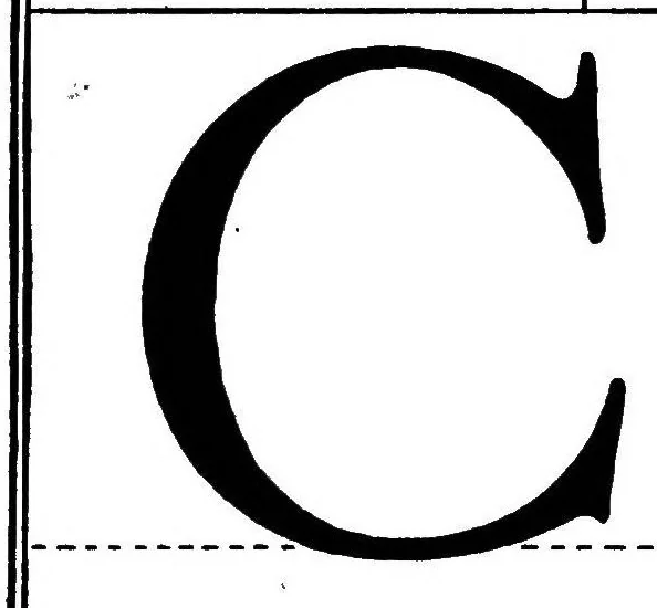 An illustration from The alphabet : fifteen interpretative designs drawn and arranged with explanatory text and illustrations, 1918, leaf 64