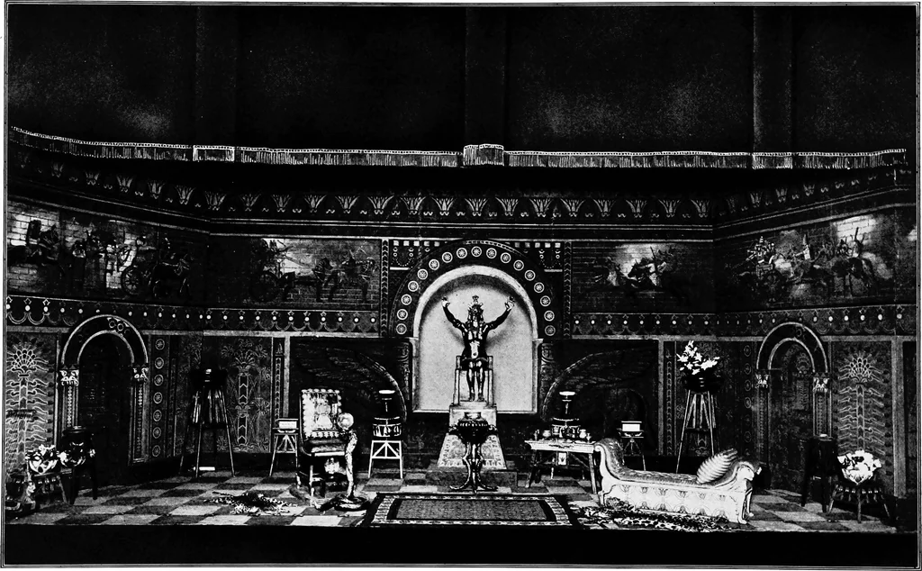 An illustration from The room beautiful; a collection of interior illustrations showing decoration and furnishing details of the important furnishing periods, 1915, leaf 11