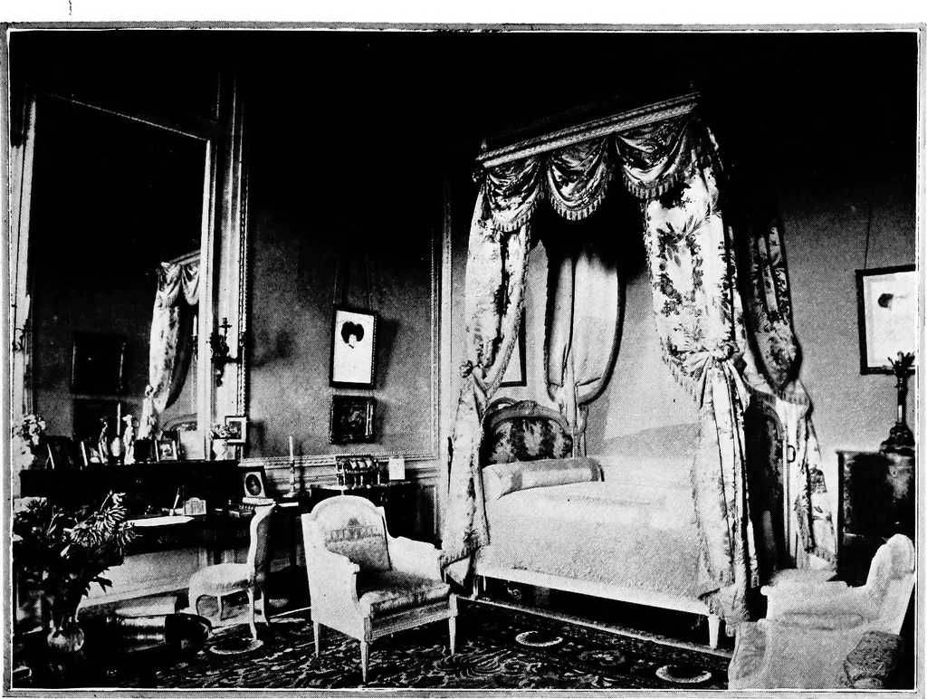 An illustration from The room beautiful; a collection of interior illustrations showing decoration and furnishing details of the important furnishing periods, 1915, leaf 120