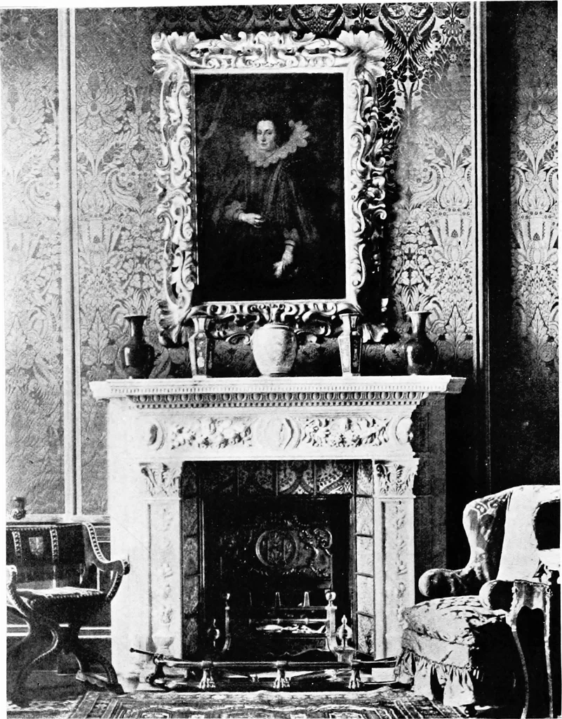 An illustration from The room beautiful; a collection of interior illustrations showing decoration and furnishing details of the important furnishing periods, 1915, leaf 147