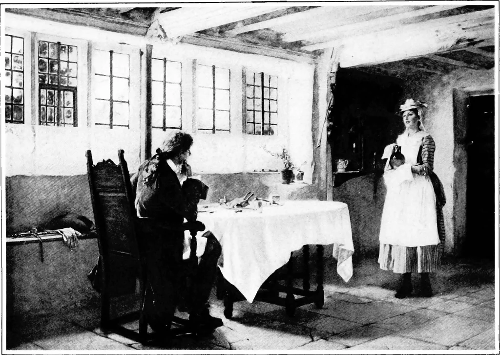 An illustration from The room beautiful; a collection of interior illustrations showing decoration and furnishing details of the important furnishing periods, 1915, leaf 163