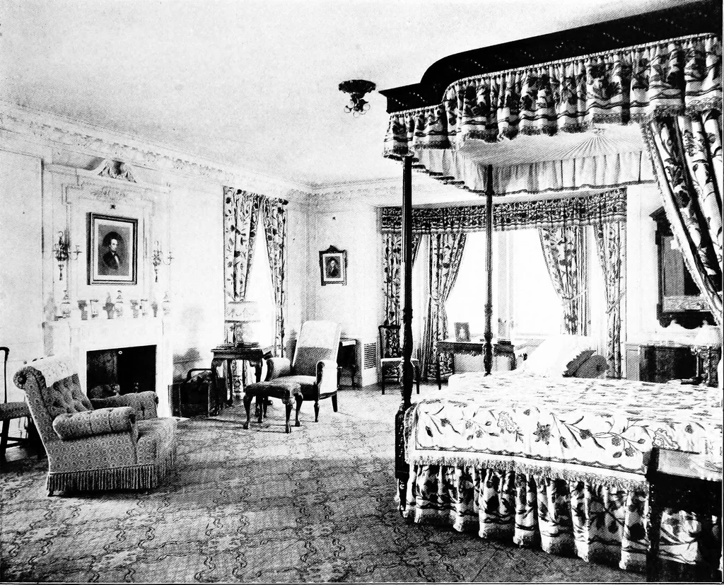An illustration from The room beautiful; a collection of interior illustrations showing decoration and furnishing details of the important furnishing periods, 1915, leaf 174