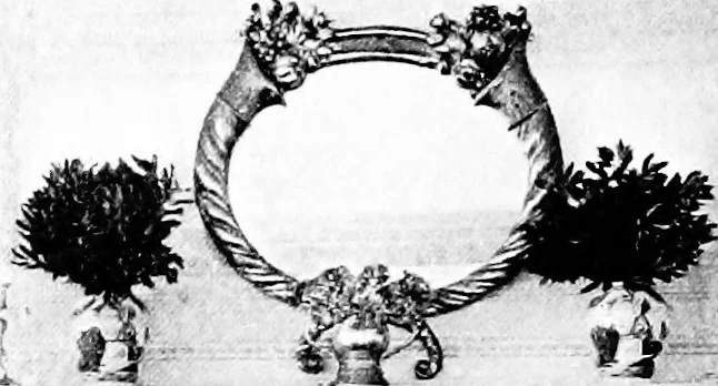 An illustration from The room beautiful; a collection of interior illustrations showing decoration and furnishing details of the important furnishing periods, 1915, leaf 175