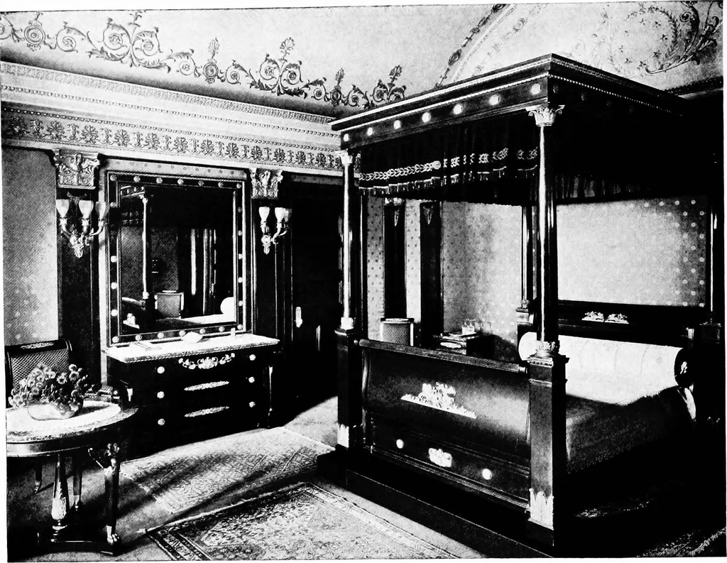 An illustration from The room beautiful; a collection of interior illustrations showing decoration and furnishing details of the important furnishing periods, 1915, leaf 181