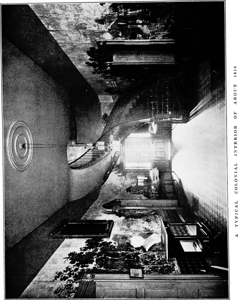 An illustration from The room beautiful; a collection of interior illustrations showing decoration and furnishing details of the important furnishing periods, 1915, leaf 185