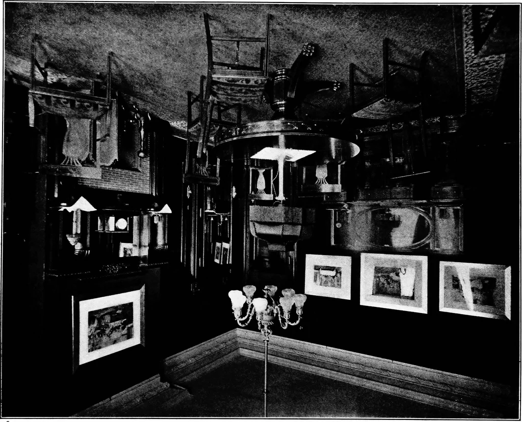 An illustration from The room beautiful; a collection of interior illustrations showing decoration and furnishing details of the important furnishing periods, 1915, leaf 190