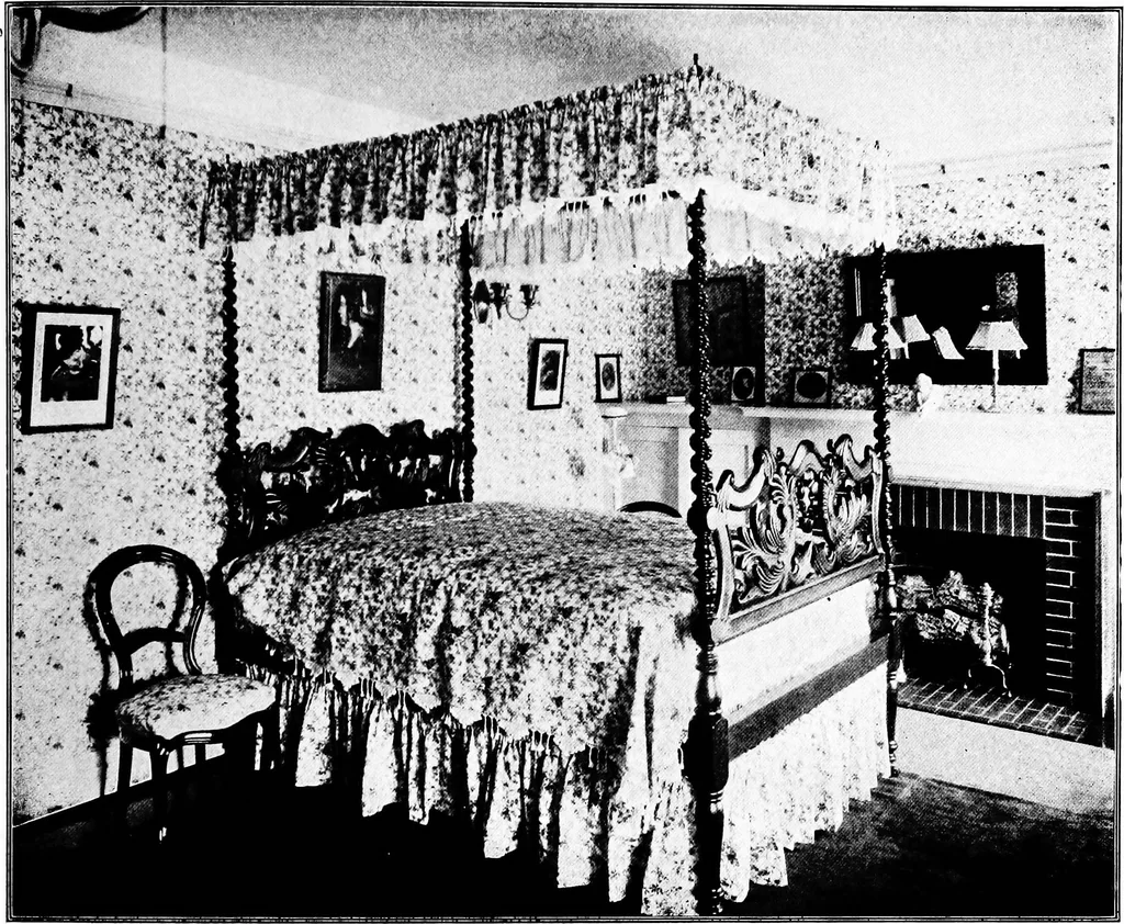 An illustration from The room beautiful; a collection of interior illustrations showing decoration and furnishing details of the important furnishing periods, 1915, leaf 194