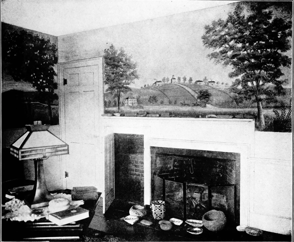 An illustration from The room beautiful; a collection of interior illustrations showing decoration and furnishing details of the important furnishing periods, 1915, leaf 196