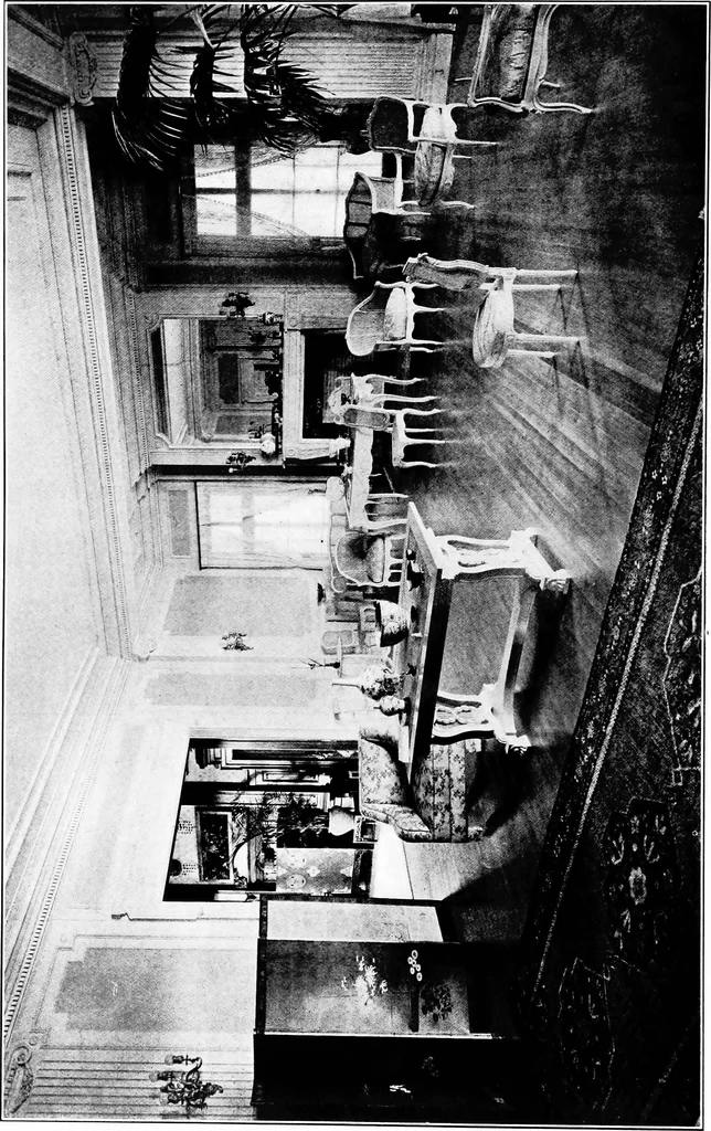 An illustration from The room beautiful; a collection of interior illustrations showing decoration and furnishing details of the important furnishing periods, 1915, leaf 217