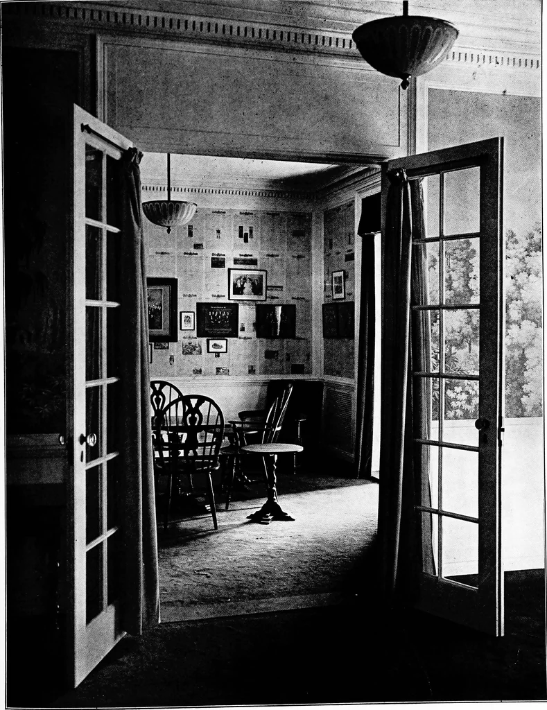 An illustration from The room beautiful; a collection of interior illustrations showing decoration and furnishing details of the important furnishing periods, 1915, leaf 222