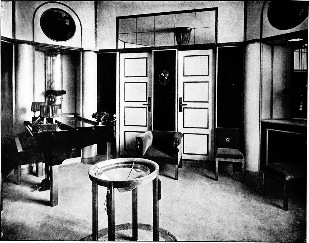 An illustration from The room beautiful; a collection of interior illustrations showing decoration and furnishing details of the important furnishing periods, 1915, leaf 223