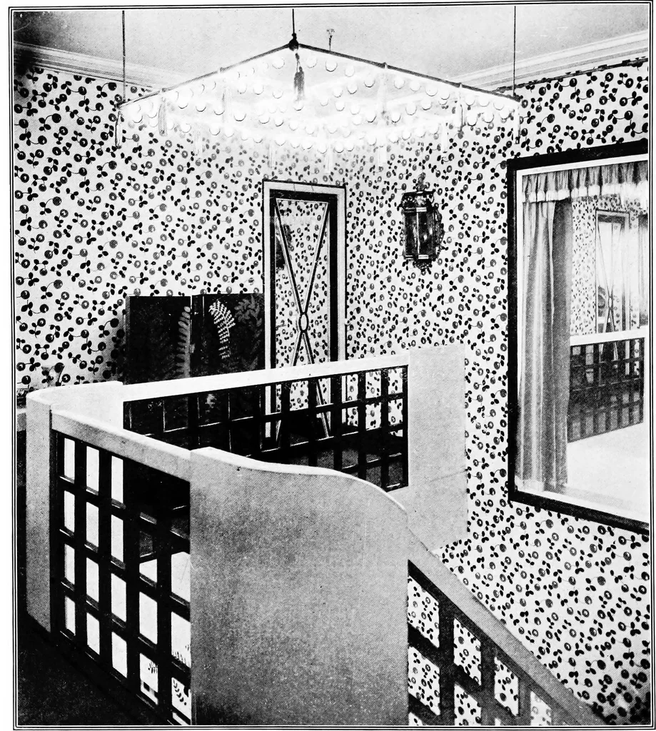 An illustration from The room beautiful; a collection of interior illustrations showing decoration and furnishing details of the important furnishing periods, 1915, leaf 225