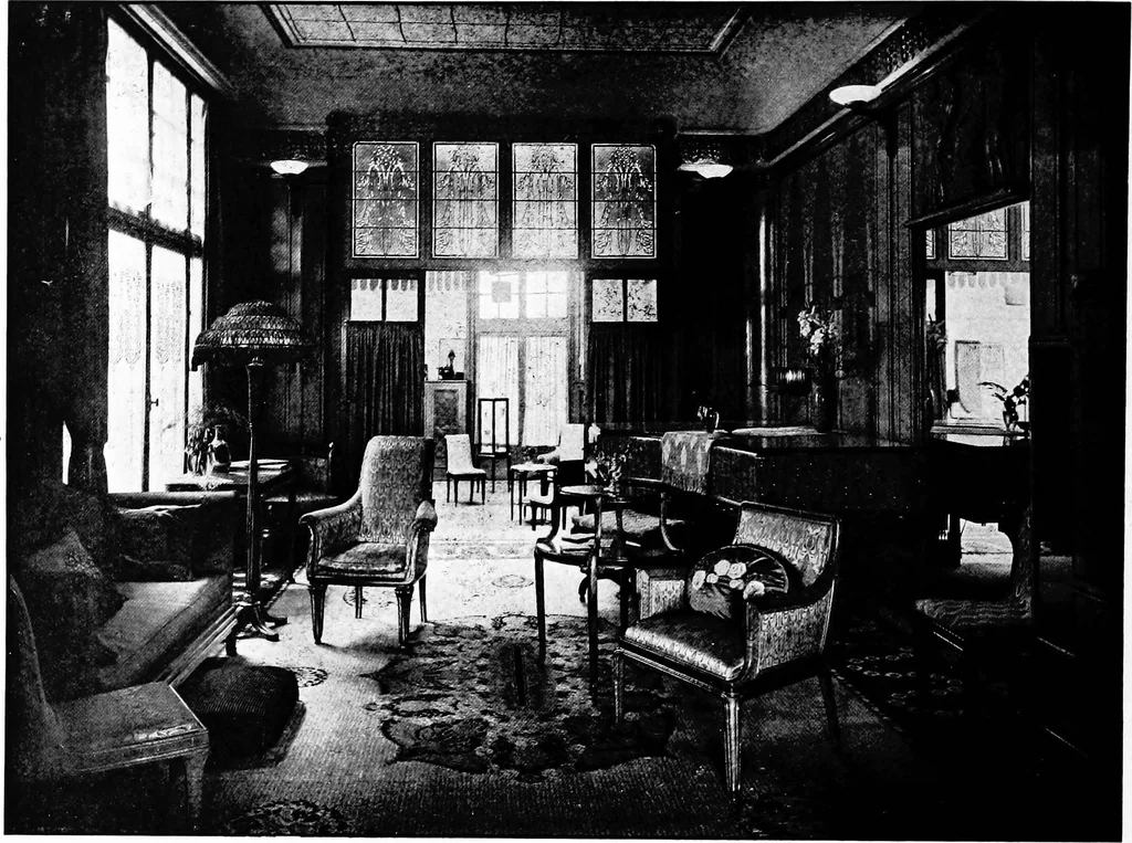 An illustration from The room beautiful; a collection of interior illustrations showing decoration and furnishing details of the important furnishing periods, 1915, leaf 227