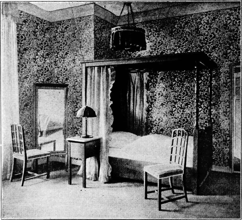 An illustration from The room beautiful; a collection of interior illustrations showing decoration and furnishing details of the important furnishing periods, 1915, leaf 237