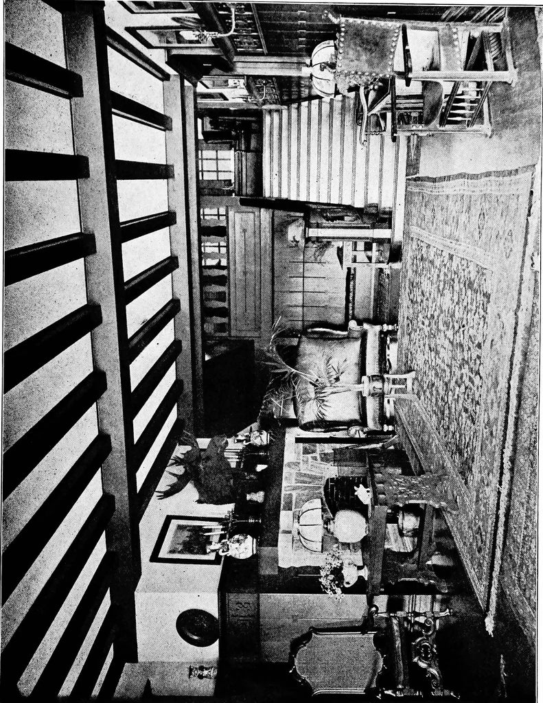 An illustration from The room beautiful; a collection of interior illustrations showing decoration and furnishing details of the important furnishing periods, 1915, leaf 244