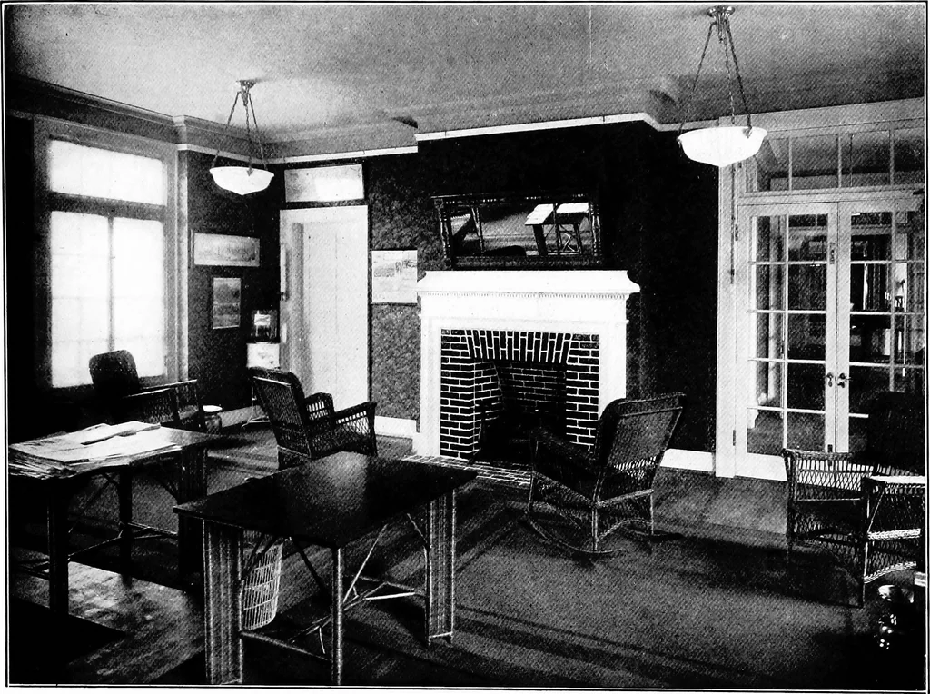 An illustration from The room beautiful; a collection of interior illustrations showing decoration and furnishing details of the important furnishing periods, 1915, leaf 270