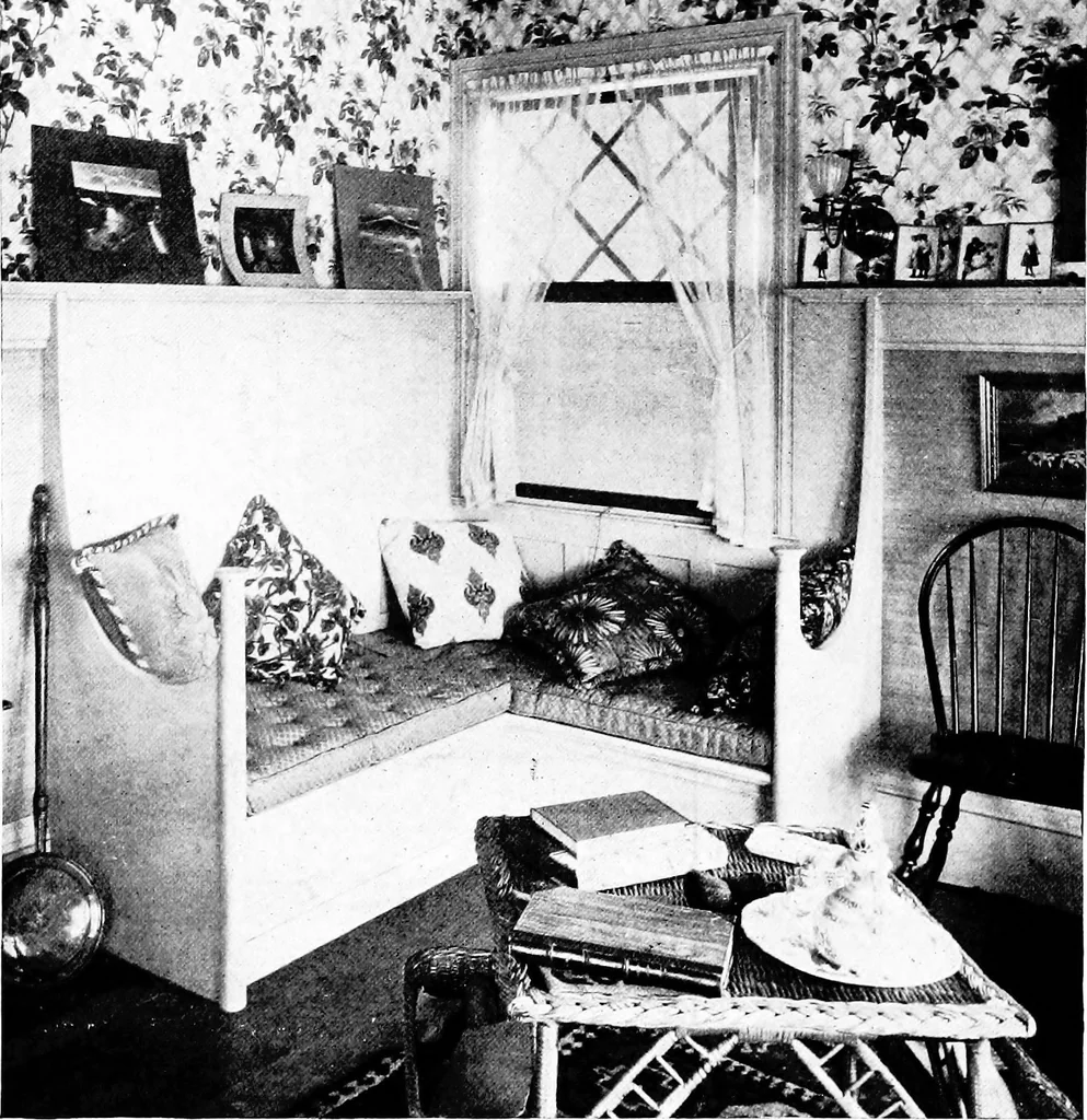 An illustration from The room beautiful; a collection of interior illustrations showing decoration and furnishing details of the important furnishing periods, 1915, leaf 273