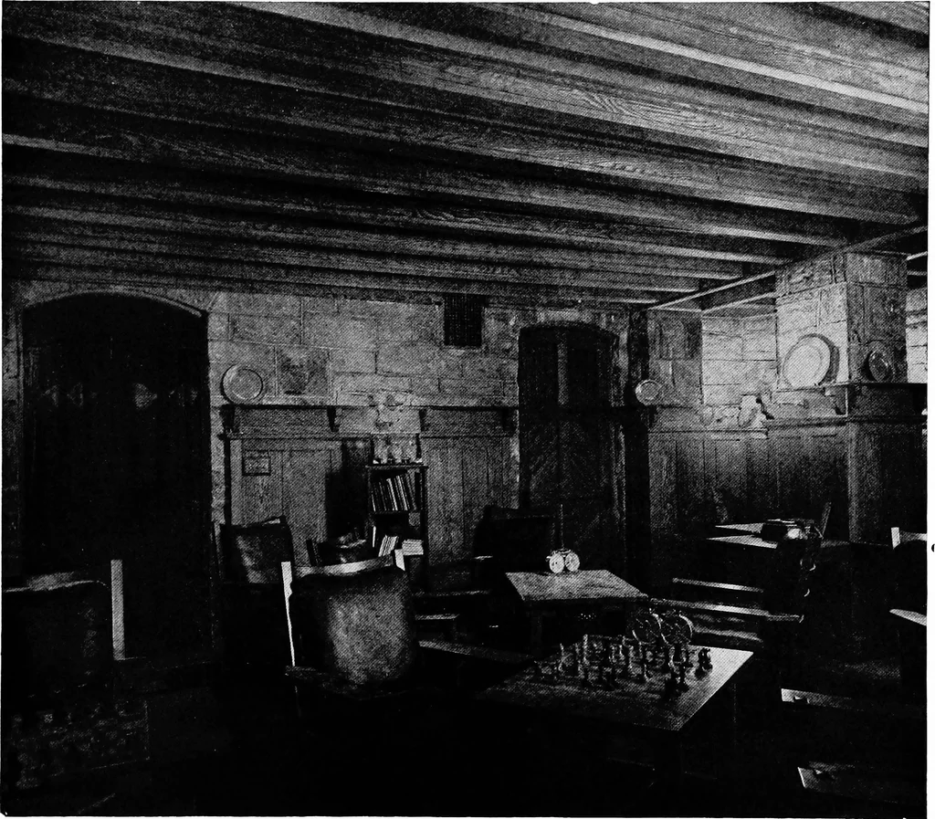 An illustration from The room beautiful; a collection of interior illustrations showing decoration and furnishing details of the important furnishing periods, 1915, leaf 282
