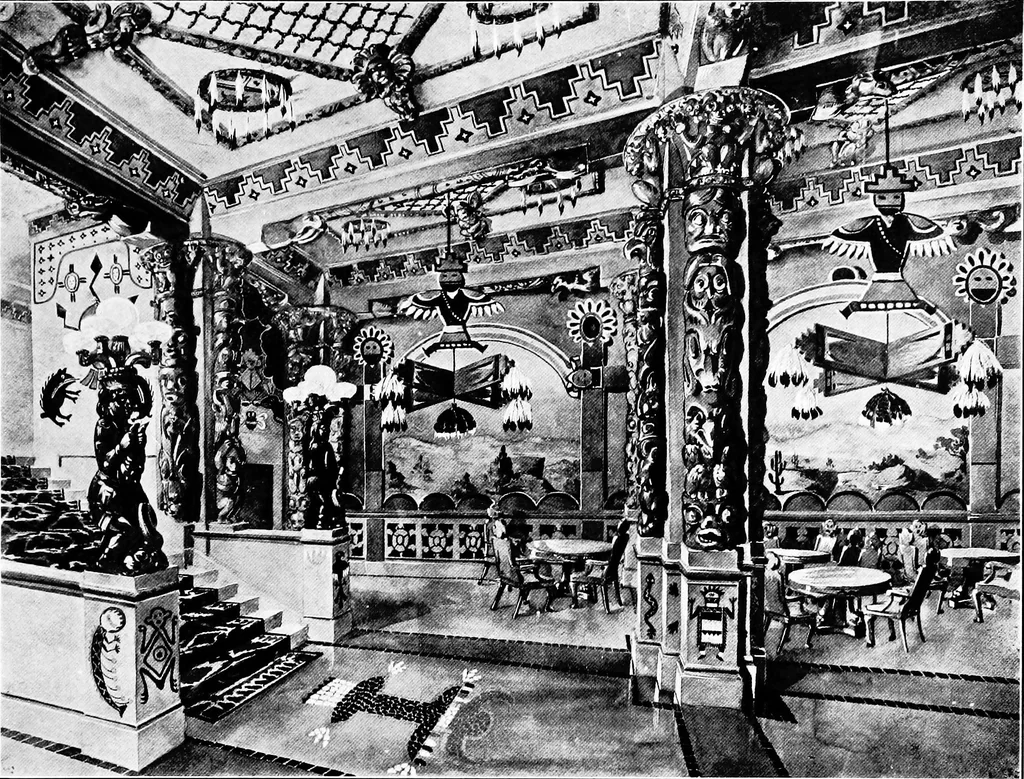 An illustration from The room beautiful; a collection of interior illustrations showing decoration and furnishing details of the important furnishing periods, 1915, leaf 288